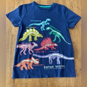 EUC Mini Boden 9-10 Dinosaur Skeletons TShirt